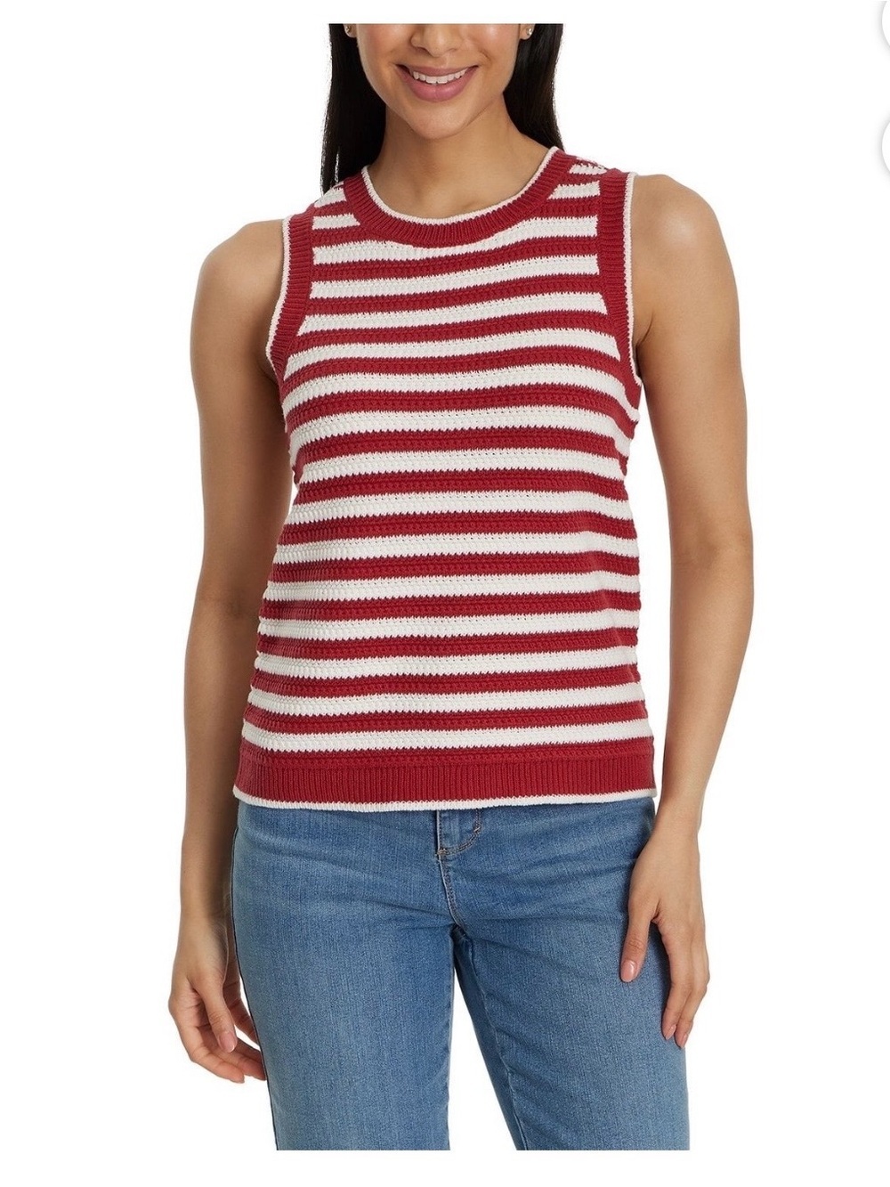 Nine West Women's Crochet Tank Top